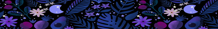Curiotable_etsybanner_tropicalsurreal_finalized_altcolor_black_medianoche_preview