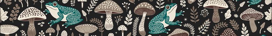 Spoonflower_shop_banner_mushrooms_and_frogs_preview
